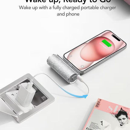 Mini 5000mAh Power Bank with Type-C Output (12W), Portable Lipstick Design, LED Indicator