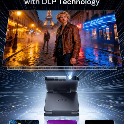 Mini Pocket Projector Triple Folding