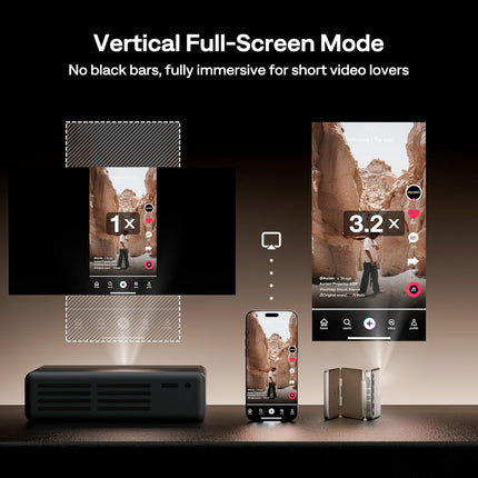 Mini Pocket Projector Triple Folding
