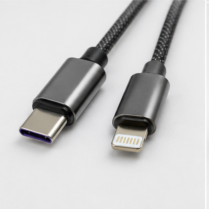 Magnetic Fast Charging Cable Type-C to lightning 27W 1 Meter Self-Coiling