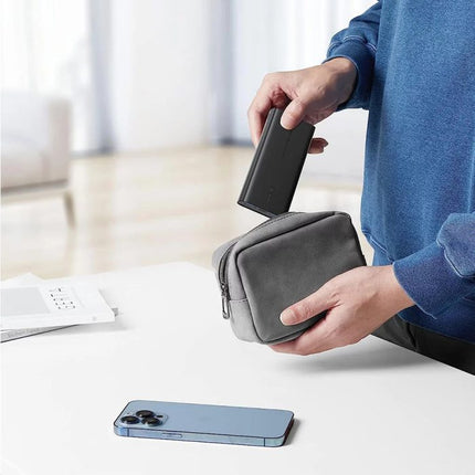 2-in-1 Power Bank + Wall Charger, 10000mAh, 22.5W Fast Charging, Folding Plug, USB-C + Dual USB-A, QC 3.0 + PD 3.0