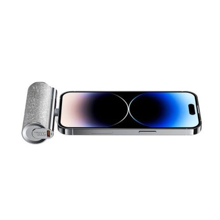 Mini 5000mAh Power Bank with Type-C Output (12W), Portable Lipstick Design, LED Indicator