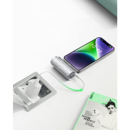 Mini 5000mAh Power Bank with Type-C Output (12W), Portable Lipstick Design, LED Indicator