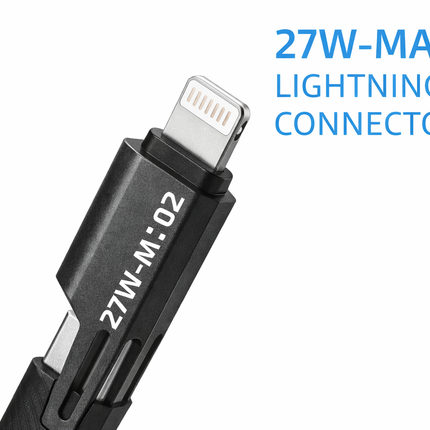 4-in-1 Fast Charging + Data Sync Cable (1m, 65W)