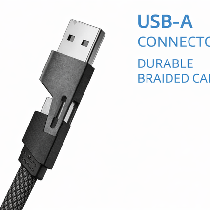 4-in-1 Fast Charging + Data Sync Cable (1m, 65W)