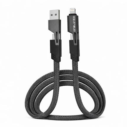 4-in-1 Fast Charging + Data Sync Cable (1m, 65W)