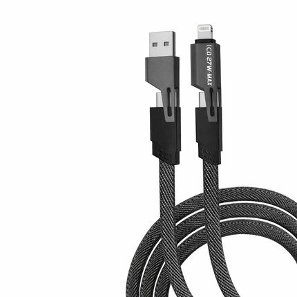 4-in-1 Fast Charging + Data Sync Cable (1m, 65W)