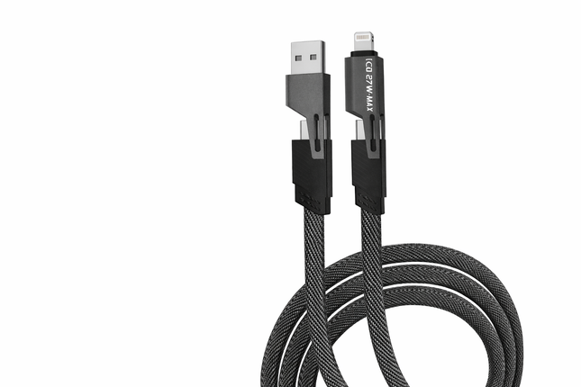 4-in-1 Fast Charging + Data Sync Cable (1m, 65W)